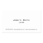 Plain,simple business card