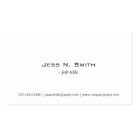 Plain,simple business card business card