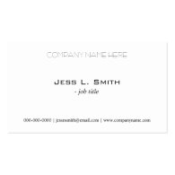 Plain,simple business card business card