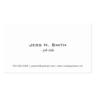 Plain,simple business card business card templates