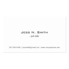 Plain,simple business card business card templates