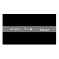 Plain,simple,elegant black business card. business card template