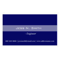 Plain,simple,elegant blue business card. business card