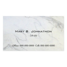 Plain,simple,elegant marble  business card.