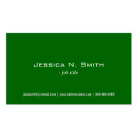 plain, simple,green business cards business card templates