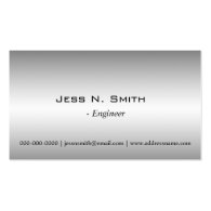 Plain,simple,metal shining business card. business cards