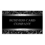 Plain Simple Silver Black Elegant Classy Business Card Template