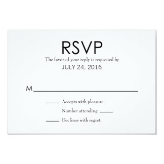plain rsvp cards