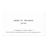 Plain, simple white business cards. business card template