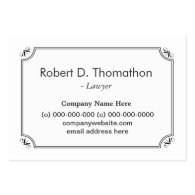 Plain, simple, white, informative profile card business card template