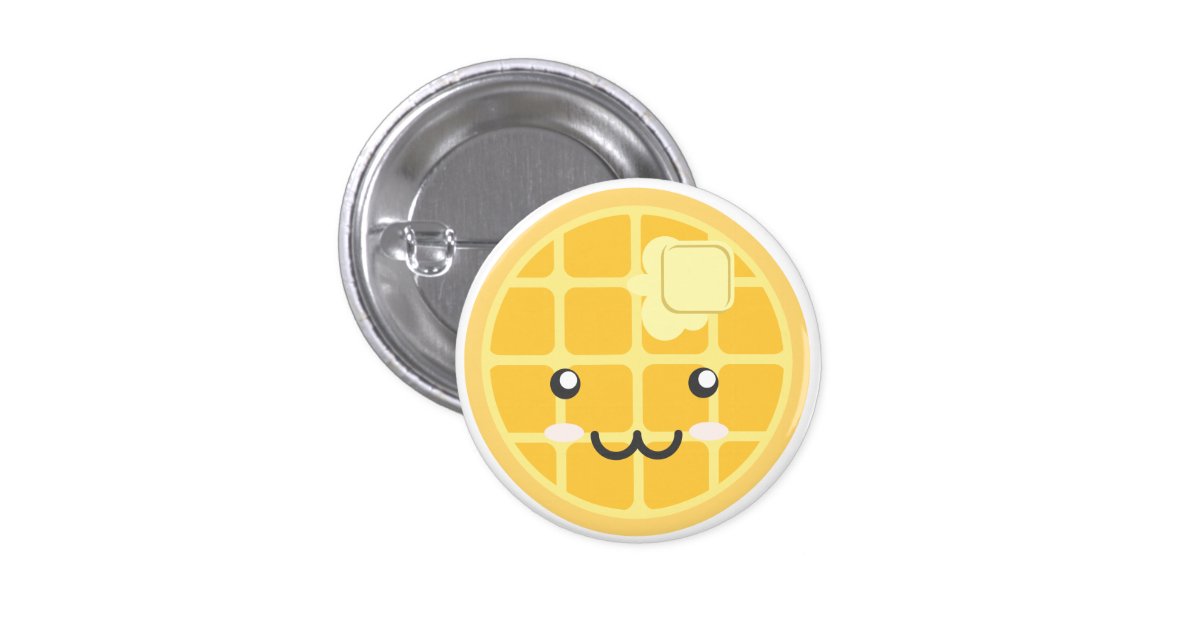 Plain Waffle Button Zazzle