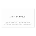Plain White Business Card