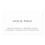 Plain White Business Card Plain White Business Card