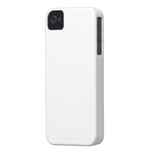 Plain White Color iPhone 4/4S CaseMate Case iPhone 4 CaseMate Case