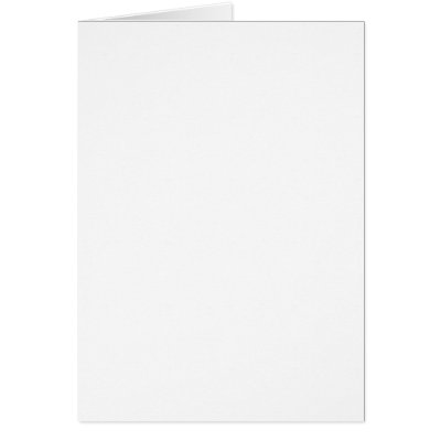 Plain White -Customize- Card by BuddhanGreetingCards