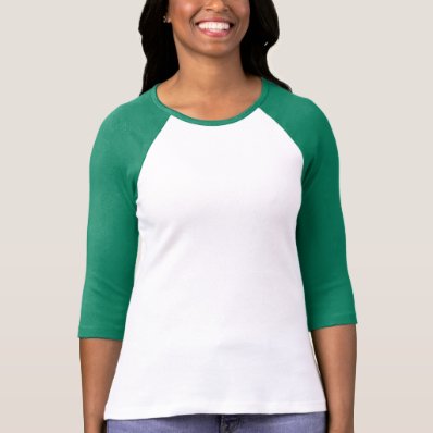 Plain white, green t-shirt for women, ladies