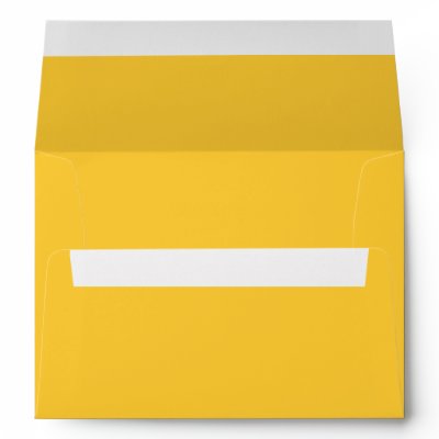 Plain Yellow Background. Envelope