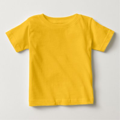 Plain yellow infant t-shirt for babies