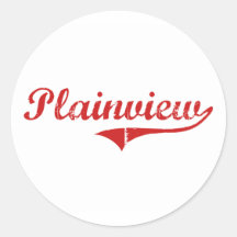 Plainview Nebraska Classic Design Round Sticker