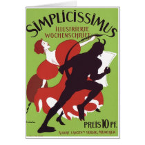 Plakat Heine - Simplicissimus 1896 Greeting Card