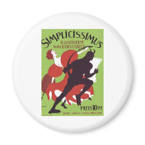 Plakat Heine - Simplicissimus 1896 Fridge Magnets