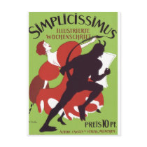 Plakat Heine - Simplicissimus 1896 Postcard