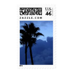 Plam Trees At Sunrise Stamps