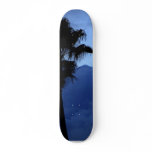 Plam Trees At Sunrise Skateboard Decks
