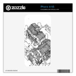 Plan 3 iphone skin "sketch" iphone 4s skins