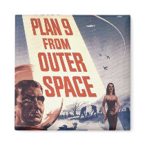 Plan 9 From Outer Space Movie Poster Fridge Magnets