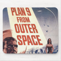 Plan 9 From Outer Space Movie Poster Mouse Pads
