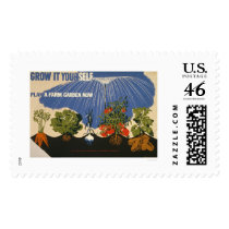 Plan A Farm Garden 1941 WPA Stamp