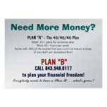 Plan B Sizzle Card Business Card Templates