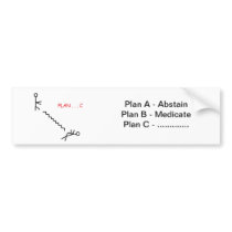 Plan C Bumper Sticker