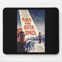 Plan nine from outer space" mousepads by 3DMOONMAN Plan nine from outer space" mousepads