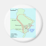 Plan of Carthage Fridge Magnets