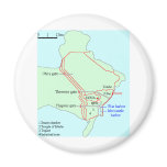 Plan of Carthage Fridge Magnets