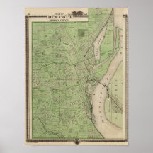 Plan of Dubuque, Dubuque County, State of Iowa Print
