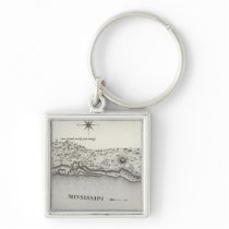 Plan Of Fort Baton Rouge Key Chains