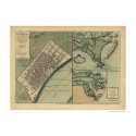 Plan of New Orleans Map 1759 posters