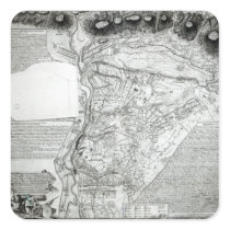 Plan of the Battle of Minden Square Sticker