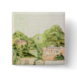 Plan of the Mines of Oaxaca, Mexico, 1785-87 Pinback Buttons
