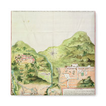 Plan of the Mines of Oaxaca, Mexico, 1785-87 Refrigerator Magnets