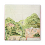 Plan of the Mines of Oaxaca, Mexico, 1785-87 Refrigerator Magnets