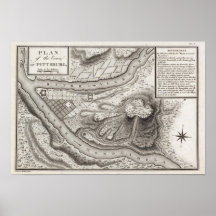 Plan of the Town of Pittsburg Posters