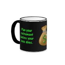 Plan your retirement before your boss (2) mugs