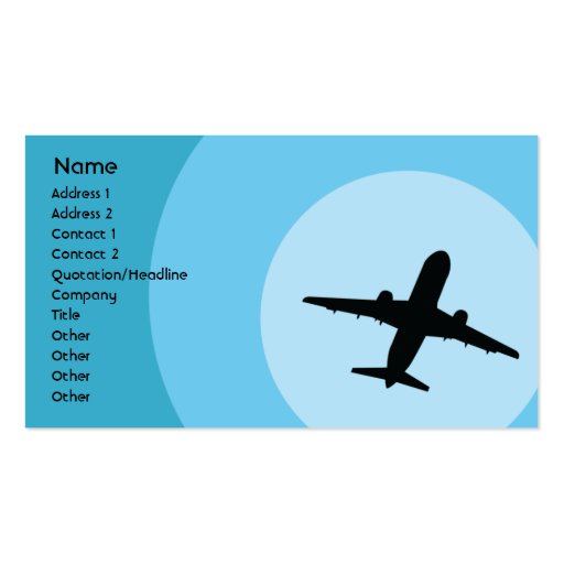 Plane - Business Business Card