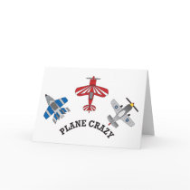 Plane Crazy Greeting Cards