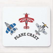 Plane Crazy Mouse Pads