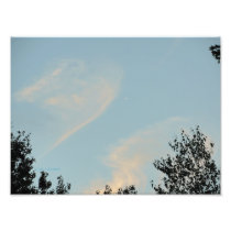 Plane embraced by Angel Wings Photographic Print